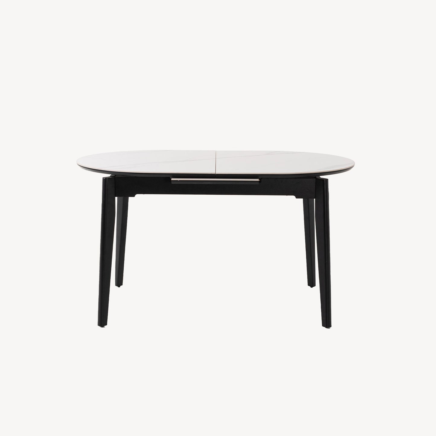 Oval Extendible Dining Table With Porcelain Top