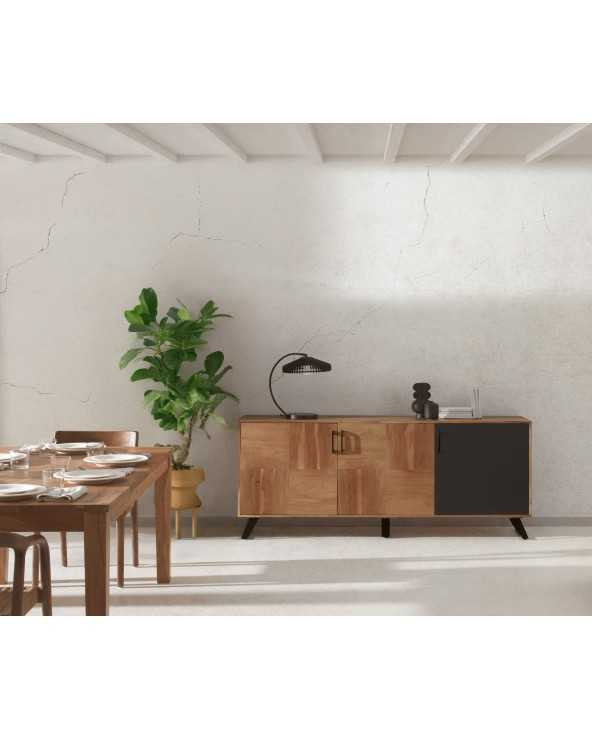 Solid Acacia Wood Sideboard