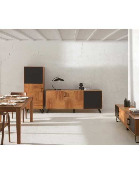Solid Acacia Wood Sideboard