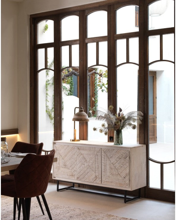 White Mango Wood Sideboard