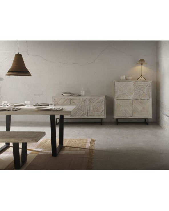 White Mango Wood Sideboard