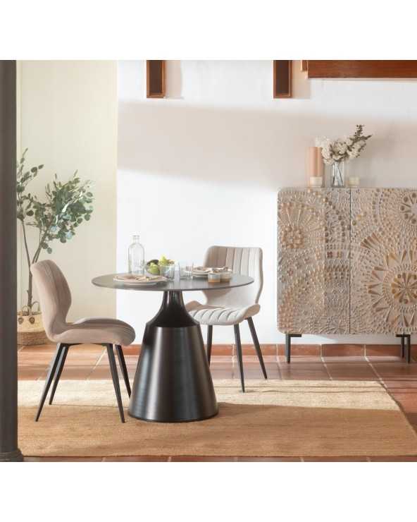 Textured Solid Wood Sideboard