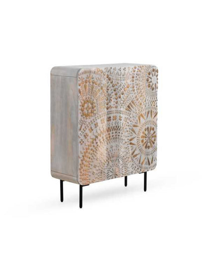 Textured Solid Wood Sideboard