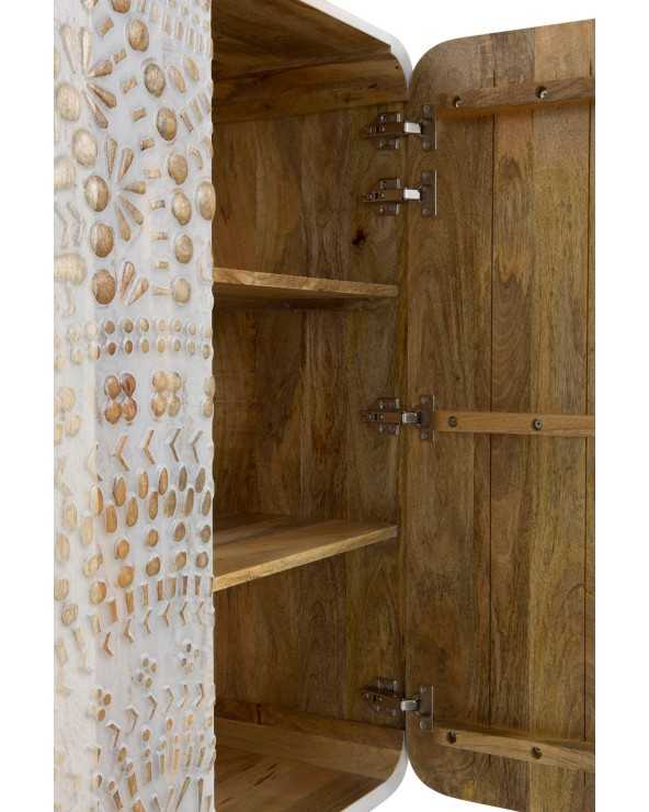 Textured Solid Wood Sideboard