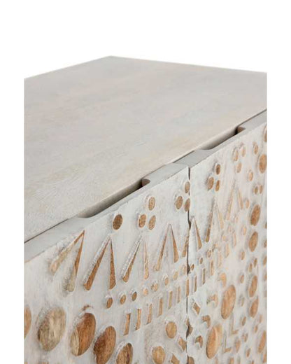 Textured Solid Wood Sideboard