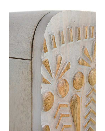 Textured Solid Wood Sideboard