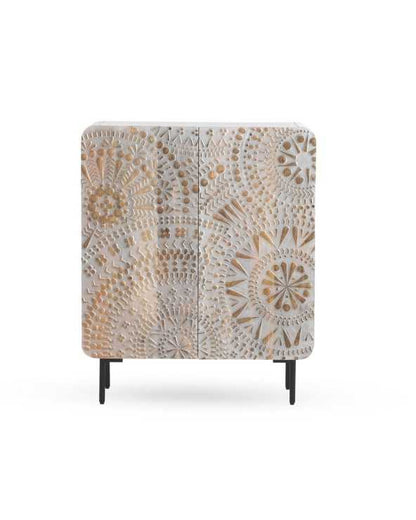 Textured Solid Wood Sideboard