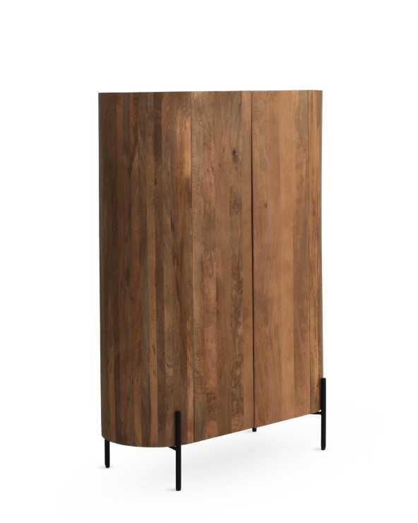 Solid Mango Wood Tall Sideboard