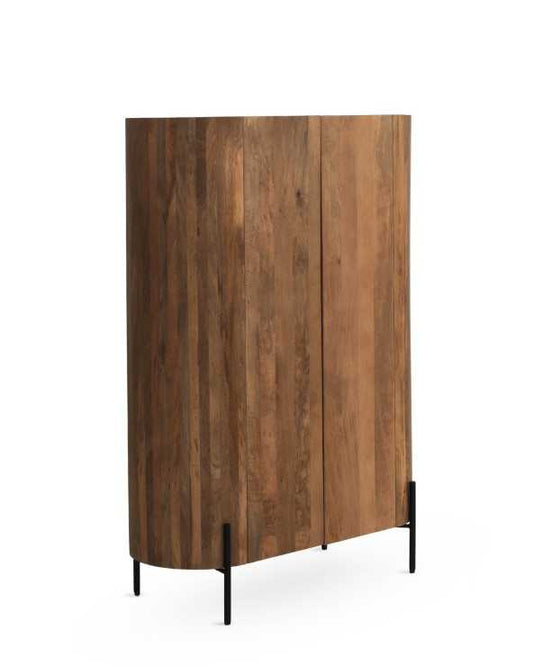 Solid Mango Wood Tall Sideboard