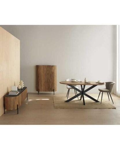 Solid Mango Wood Tall Sideboard