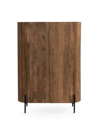 Solid Mango Wood Tall Sideboard