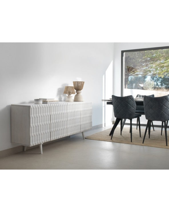 White Wash Mango Wood Sideboard