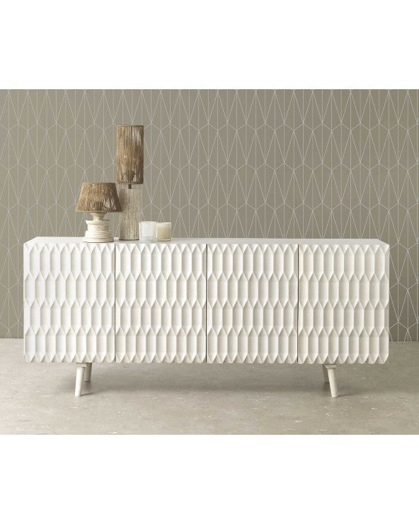 White Wash Mango Wood Sideboard