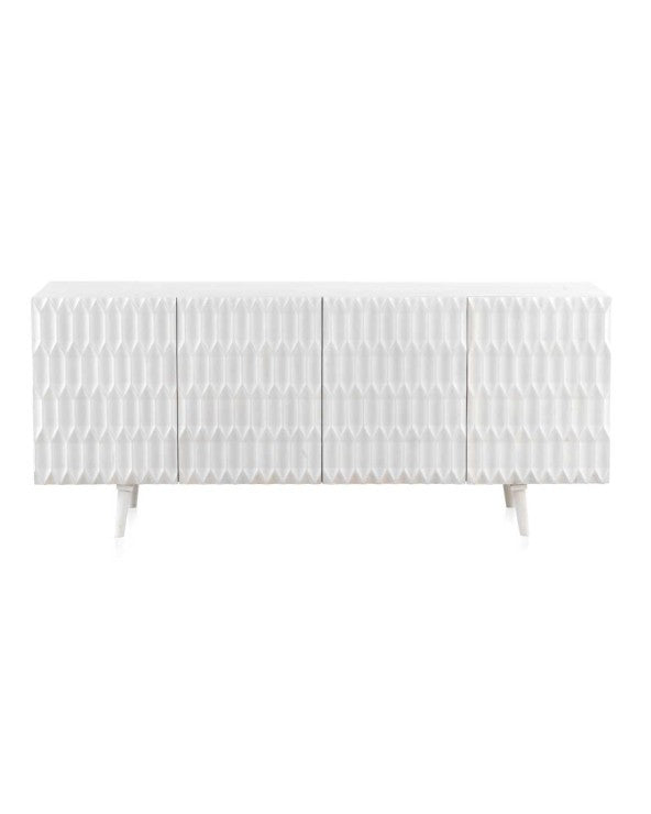 White Wash Mango Wood Sideboard