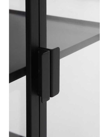 Black, Glass Side Board