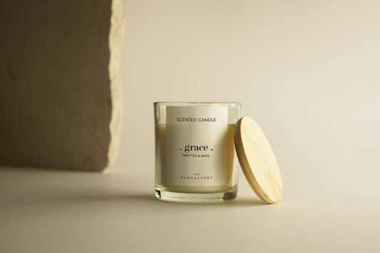 THE OLPHACTORY MINT TEA & BASIL vegetable wax candle 200g