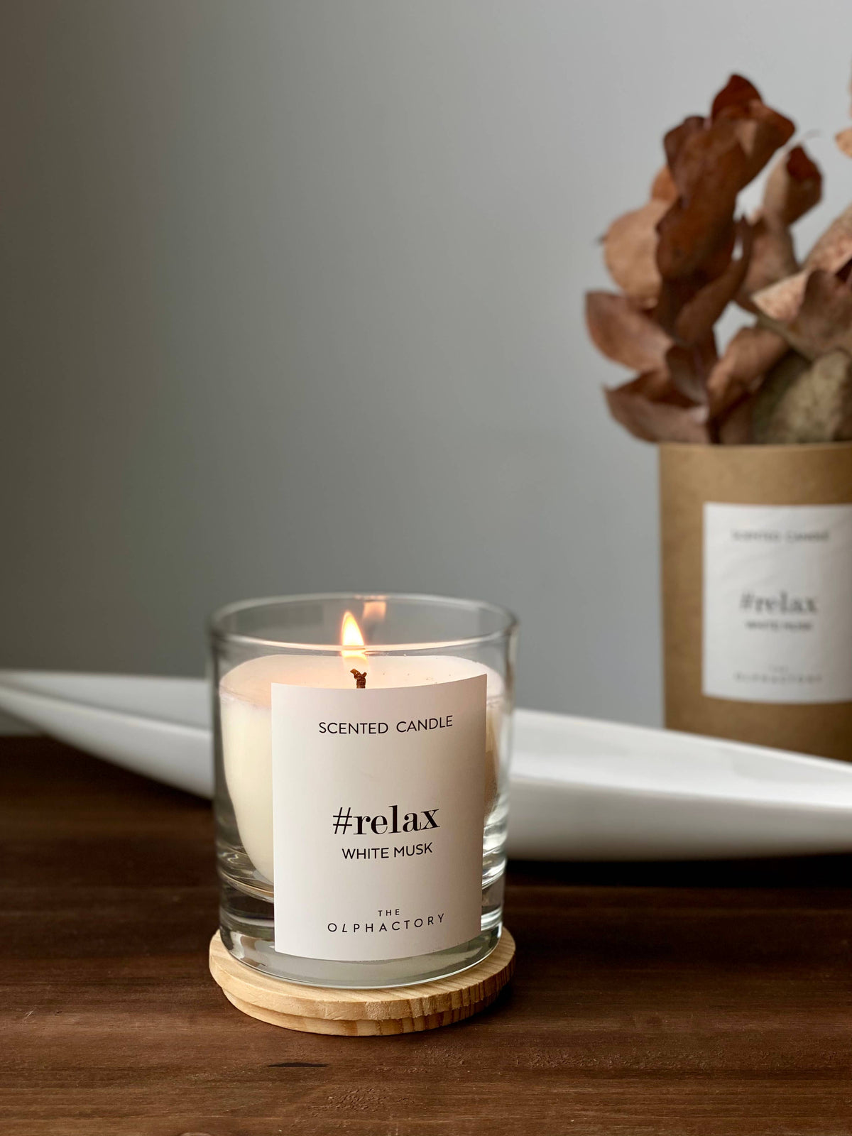 VEGETABLE WAX CANDLE THE OLPHACTORY SANTAL 200g