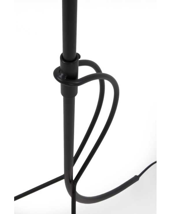 Natural Paper Mache Floor Lamp