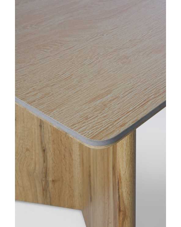 Rectangular Dining Table With Oak Legs and Waxed Top