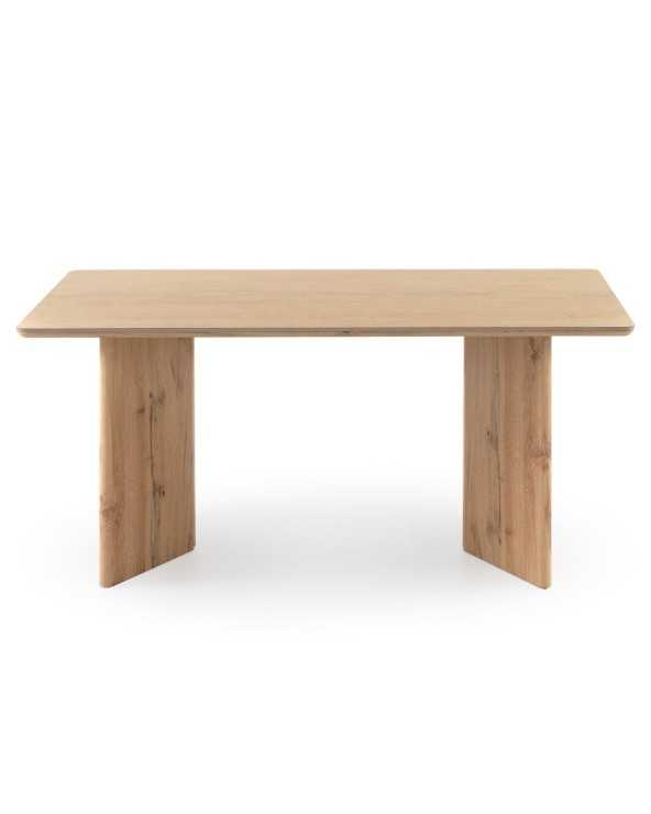 Rectangular Dining Table With Oak Legs and Waxed Top