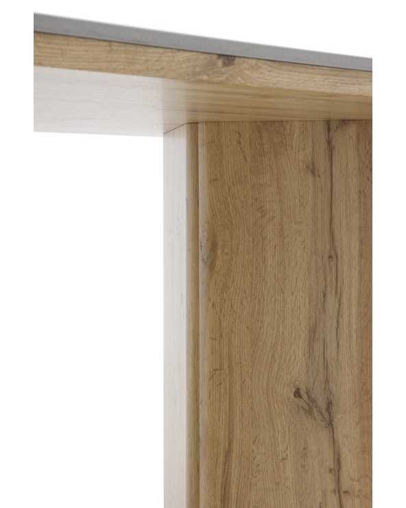 Rectangular Dining Table With Oak Legs and Waxed Top