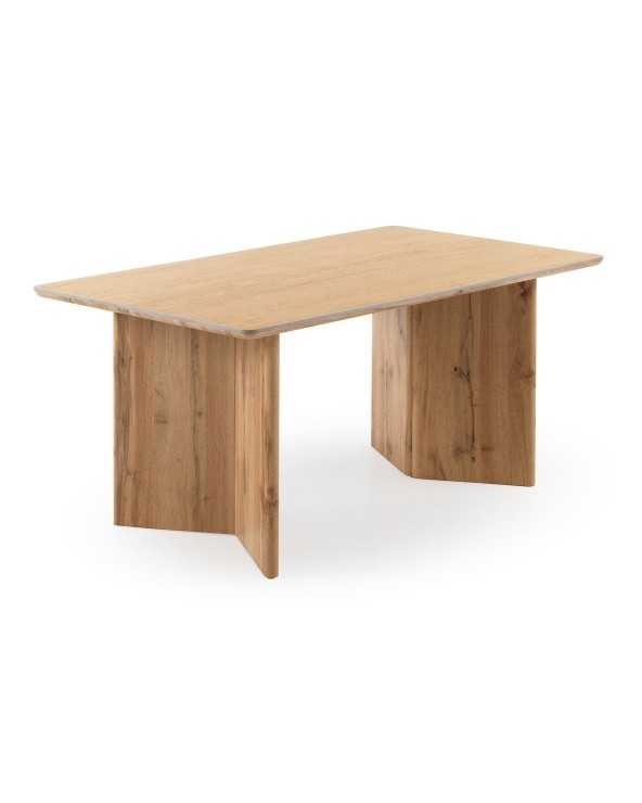Rectangular Dining Table With Oak Legs and Waxed Top