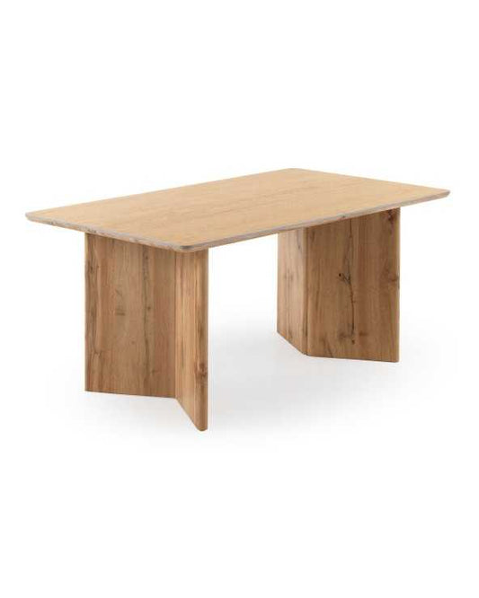 Rectangular Dining Table With Oak Legs and Waxed Top