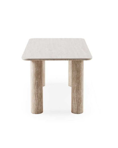 Rectangular Dining Table in Travertine