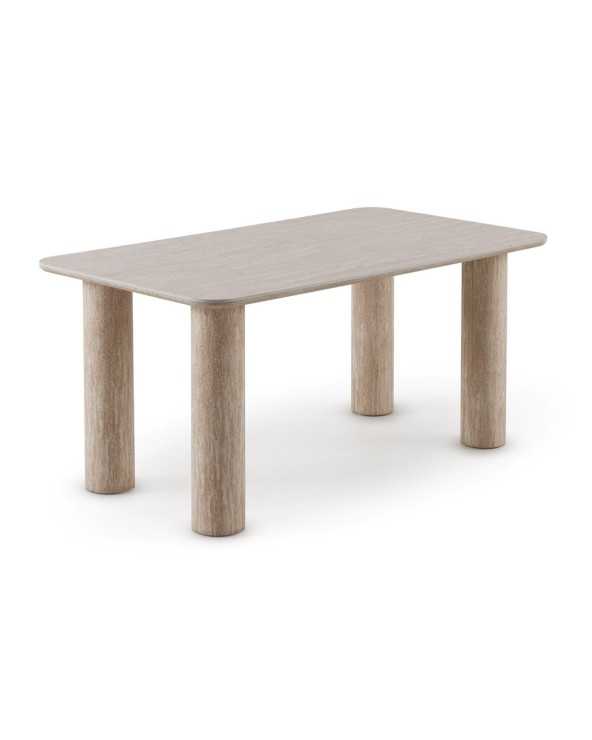 Rectangular Dining Table in Travertine