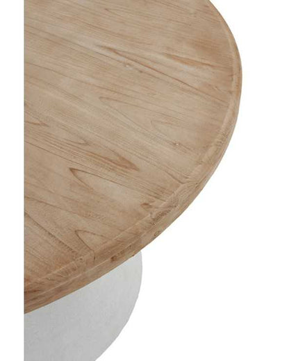 Round Dining Table With Polynesian Base in Fir Wood