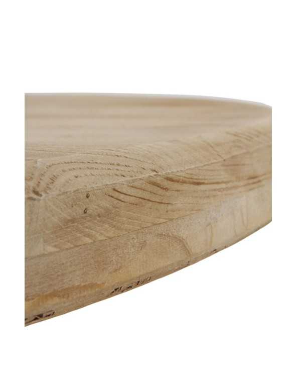 Round Dining Table With Polynesian Base in Fir Wood