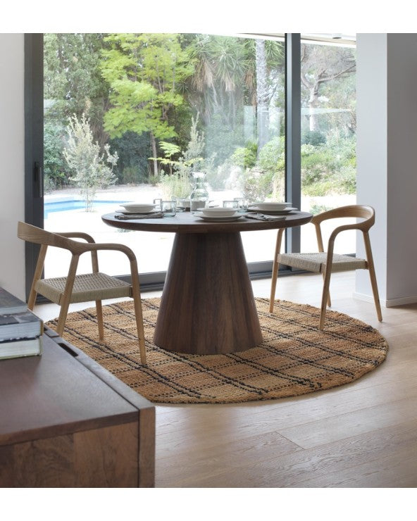 Natural Jambul Wood Table With Centre Foot