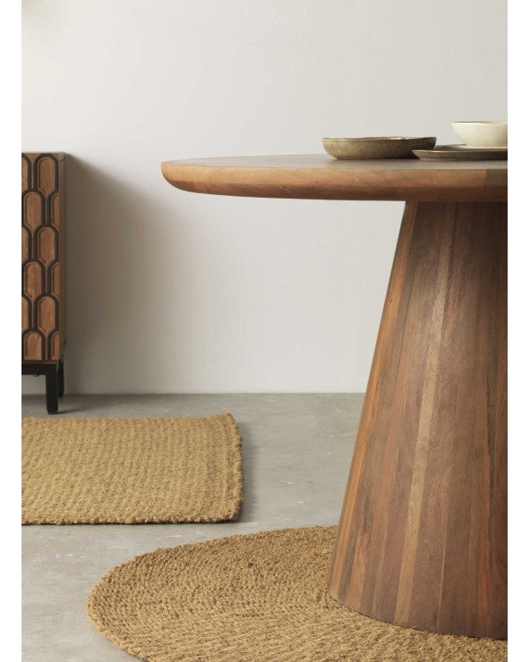 Natural Jambul Wood Table With Centre Foot