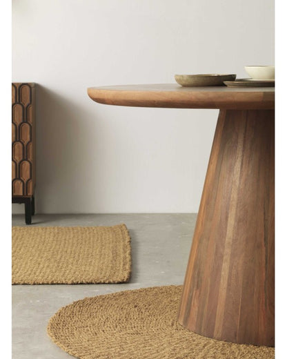 Natural Jambul Wood Table With Centre Foot