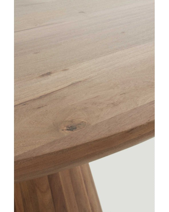 Natural Jambul Wood Table With Centre Foot