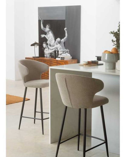 Mink upholstered bar stools - set of two (Copy)