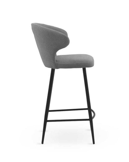 Mink upholstered bar stools - set of two (Copy)