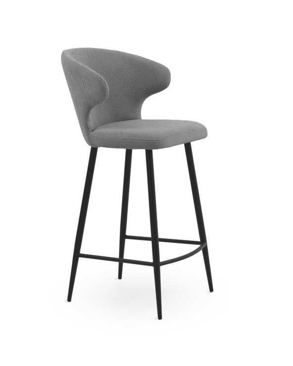 Mink upholstered bar stools - set of two (Copy)