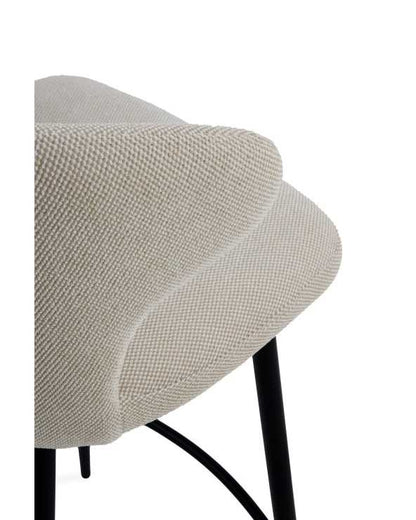 Beige upholstered bar stools - set of two