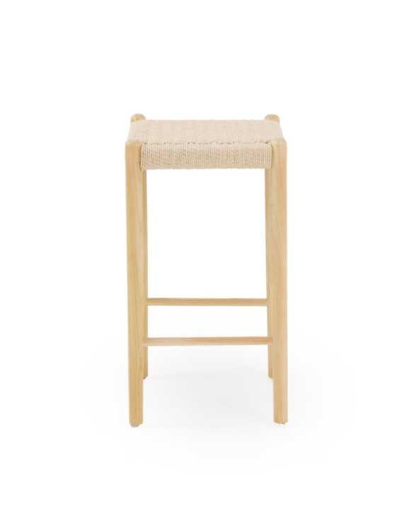 Ash wood bar stool - set of two