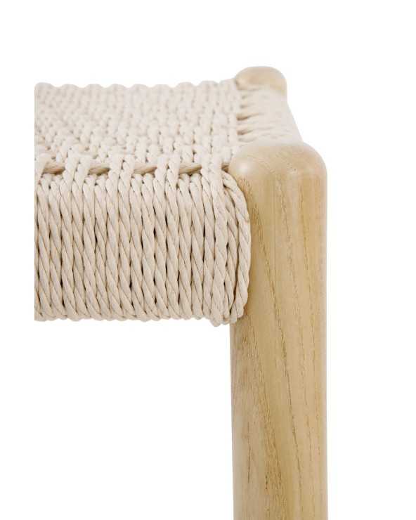 Ash wood bar stool - set of two