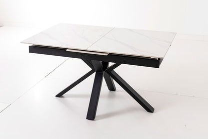Extendible Dining Table with Porcelain Top