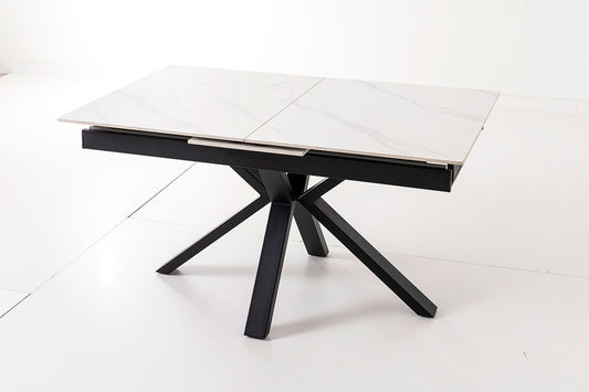 Extendible Dining Table with Porcelain Top