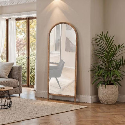 Curved Top Floor Mirror