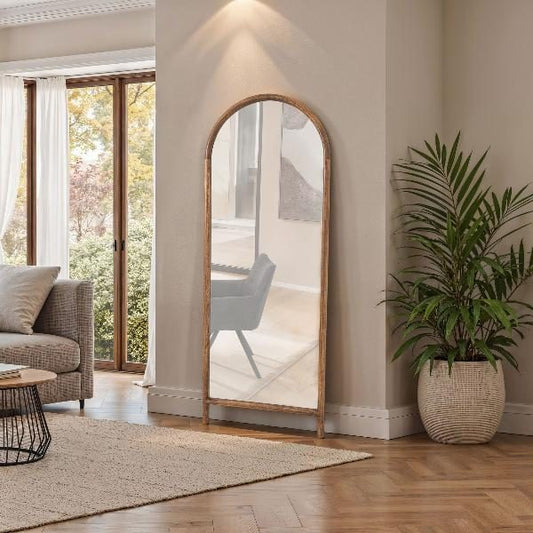 Curved Top Floor Mirror
