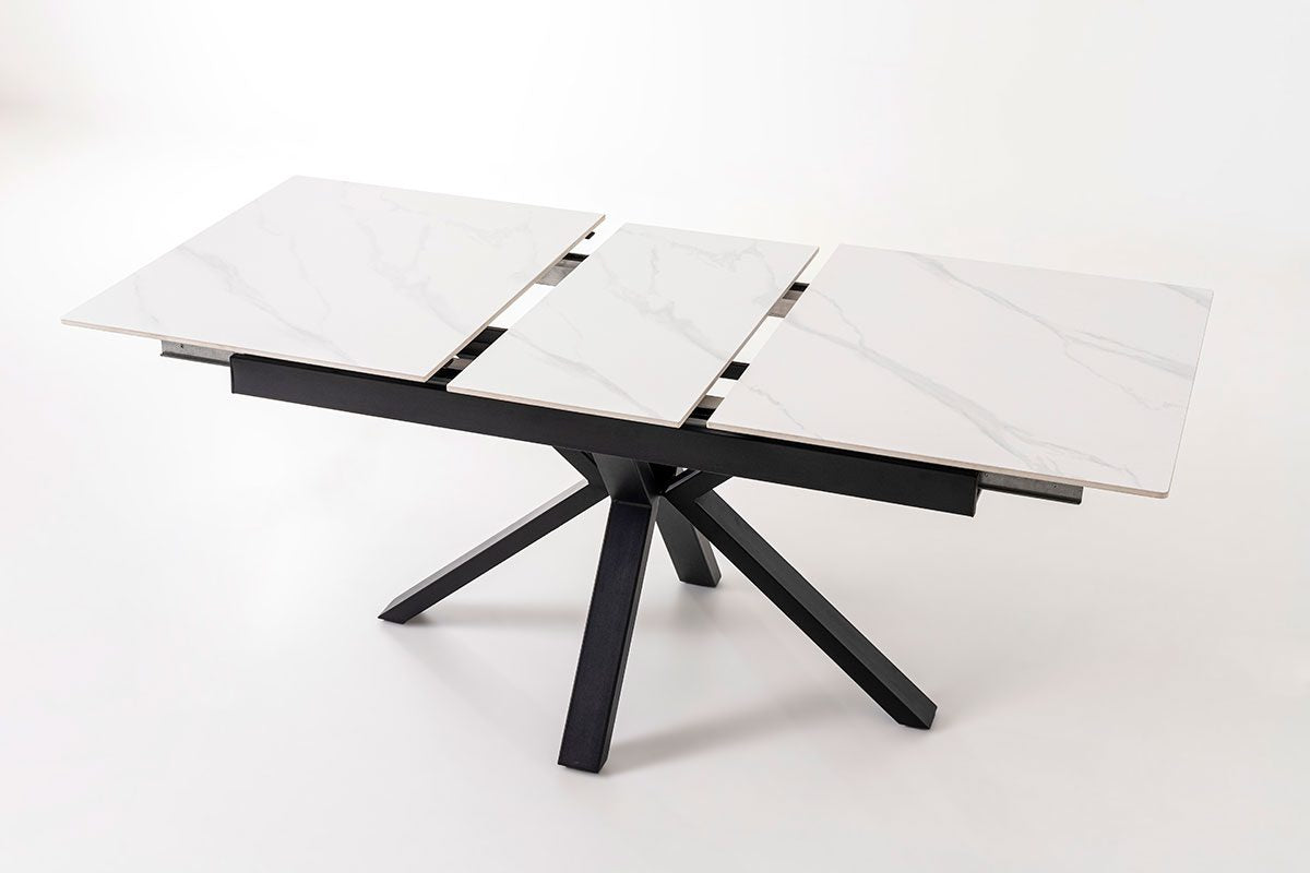 Extendible Dining Table with Porcelain Top
