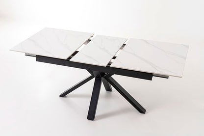 Extendible Dining Table with Porcelain Top