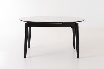 Oval Extendible Dining Table With Porcelain Top