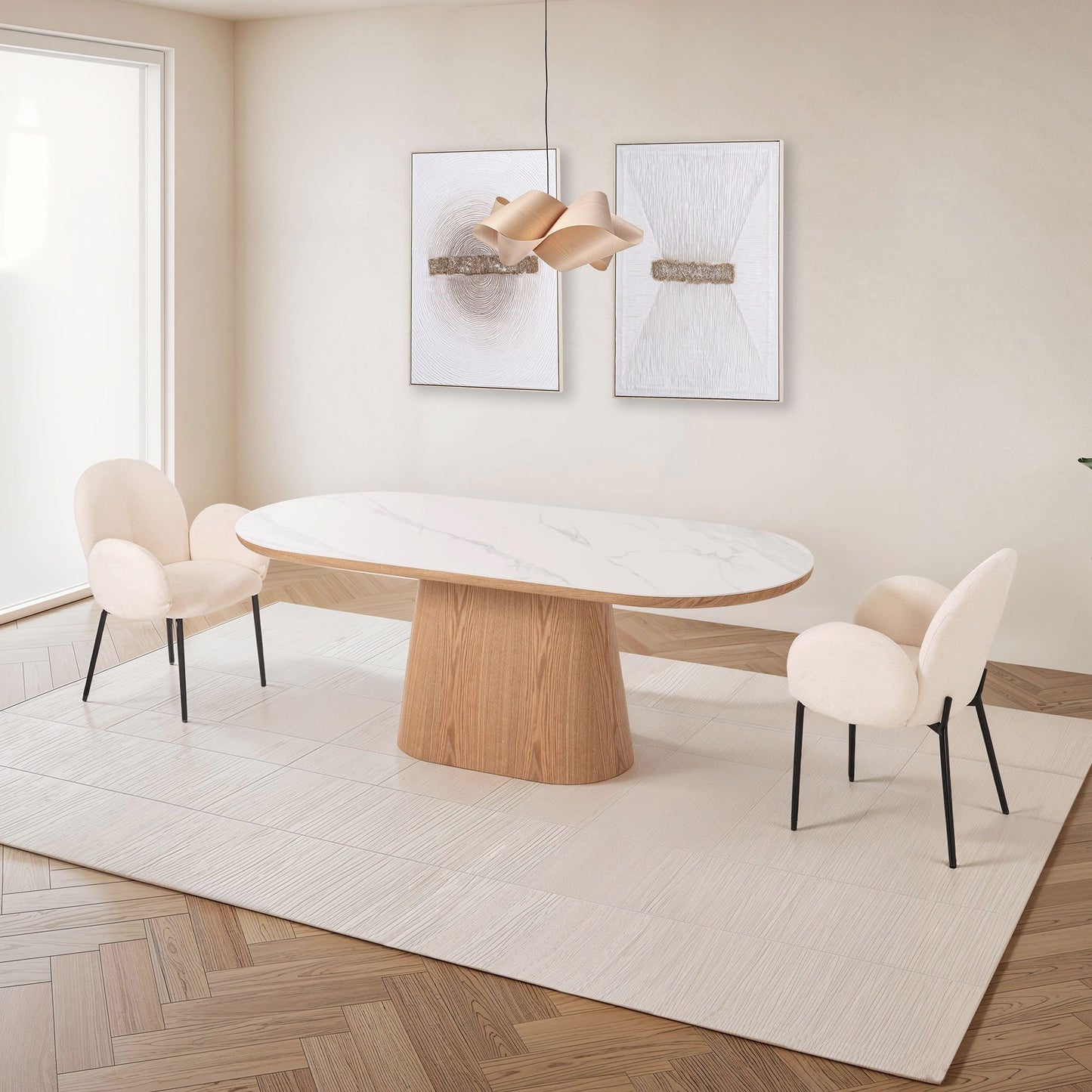 Roble Dining Table - Porcelain Top