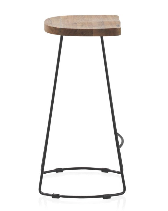 Acacia wood stool